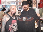 Batso with Legendary Artist Stanley Mouse, Designer for the Grateful Dead. 