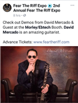 David Mercado is a featured performer at FTR for Morley 