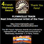 Flynnville Train won Best International Artist of the Year for the 4th French Highways Awards.