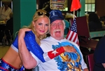 USA Cheerleader: Lauren visiting with a Veteran in IL